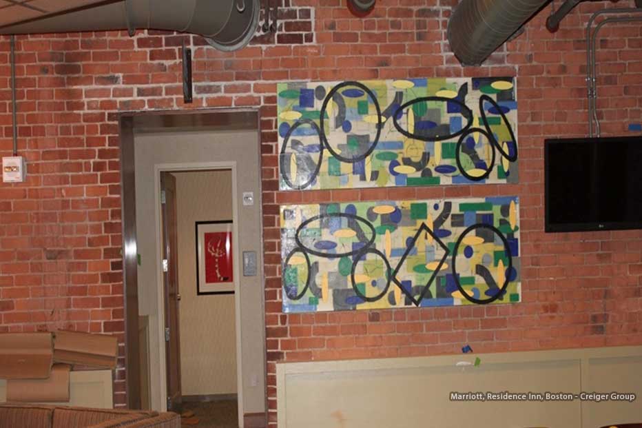 Boston Art Rentals - Creiger Group - Marriott, Residence Inn, Boston, MA